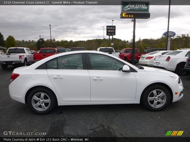 Summit White / Medium Titanium 2016 Chevrolet Cruze Limited LT