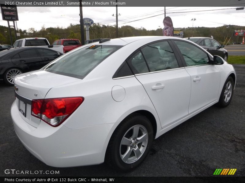 Summit White / Medium Titanium 2016 Chevrolet Cruze Limited LT