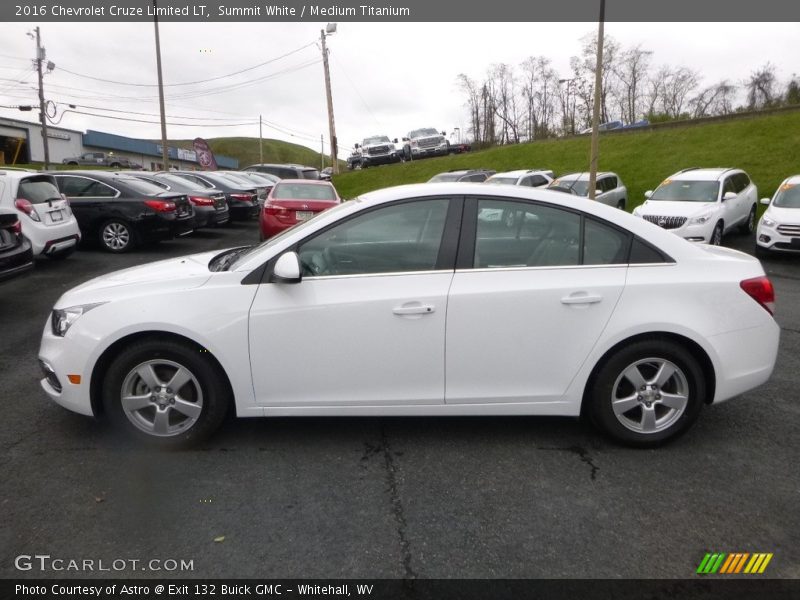 Summit White / Medium Titanium 2016 Chevrolet Cruze Limited LT
