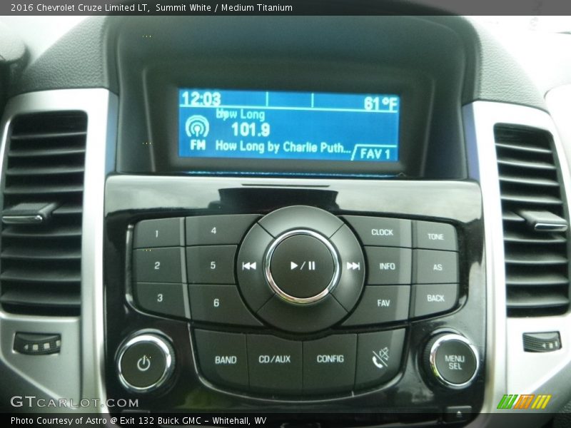 Summit White / Medium Titanium 2016 Chevrolet Cruze Limited LT