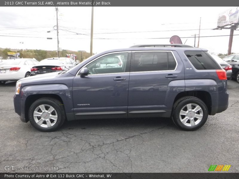 Atlantis Blue Metallic / Jet Black 2013 GMC Terrain SLE AWD