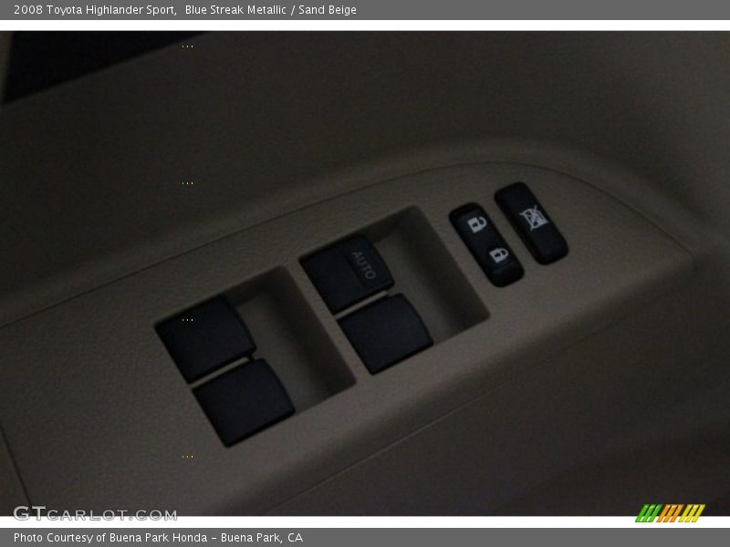 Blue Streak Metallic / Sand Beige 2008 Toyota Highlander Sport