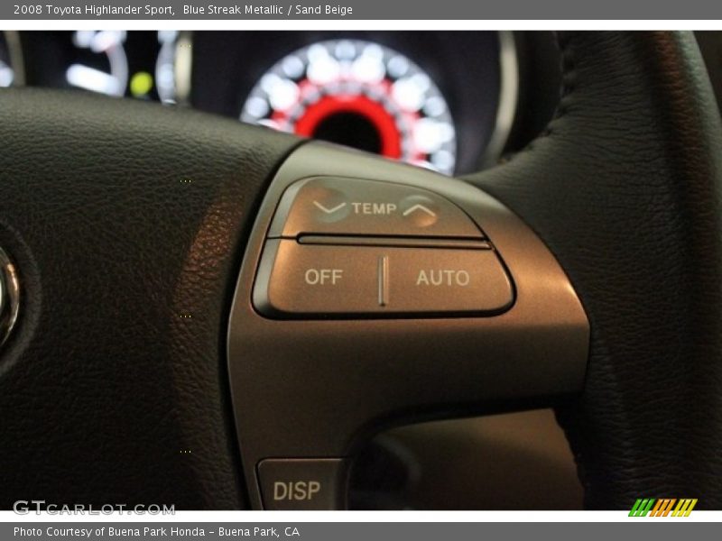 Blue Streak Metallic / Sand Beige 2008 Toyota Highlander Sport
