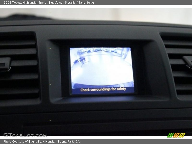 Blue Streak Metallic / Sand Beige 2008 Toyota Highlander Sport