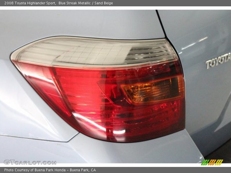 Blue Streak Metallic / Sand Beige 2008 Toyota Highlander Sport
