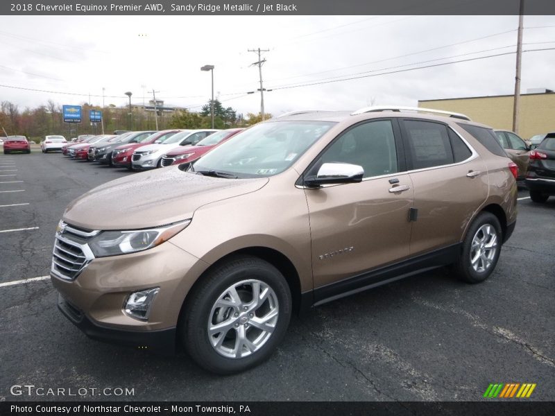 Sandy Ridge Metallic / Jet Black 2018 Chevrolet Equinox Premier AWD