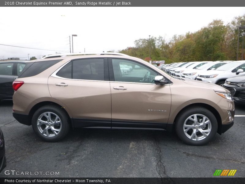 Sandy Ridge Metallic / Jet Black 2018 Chevrolet Equinox Premier AWD