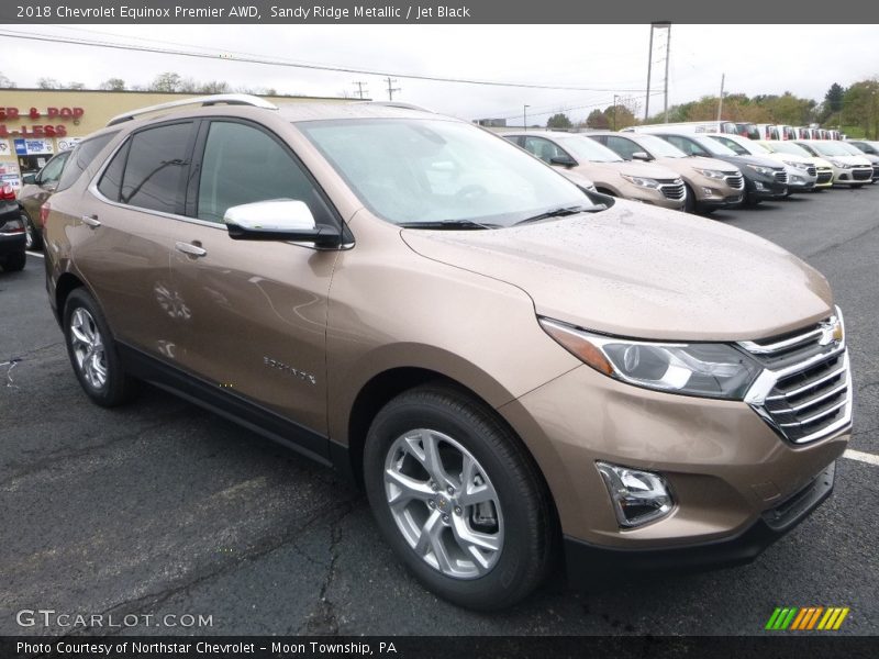 Sandy Ridge Metallic / Jet Black 2018 Chevrolet Equinox Premier AWD