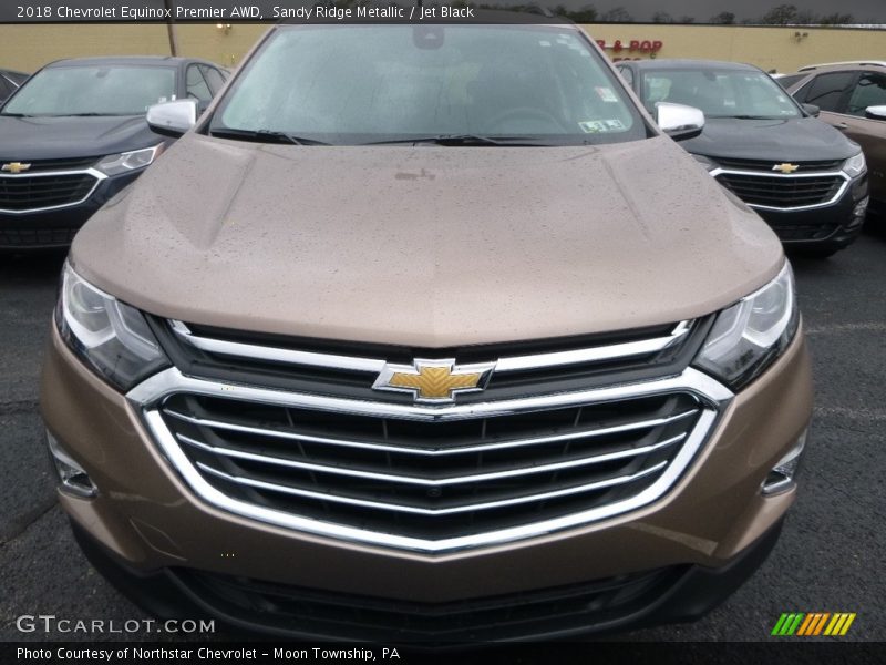 Sandy Ridge Metallic / Jet Black 2018 Chevrolet Equinox Premier AWD