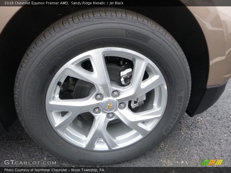 Sandy Ridge Metallic / Jet Black 2018 Chevrolet Equinox Premier AWD
