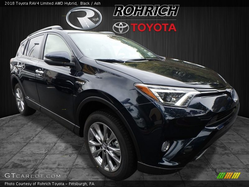 Black / Ash 2018 Toyota RAV4 Limited AWD Hybrid