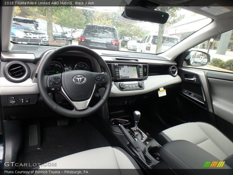  2018 RAV4 Limited AWD Hybrid Ash Interior