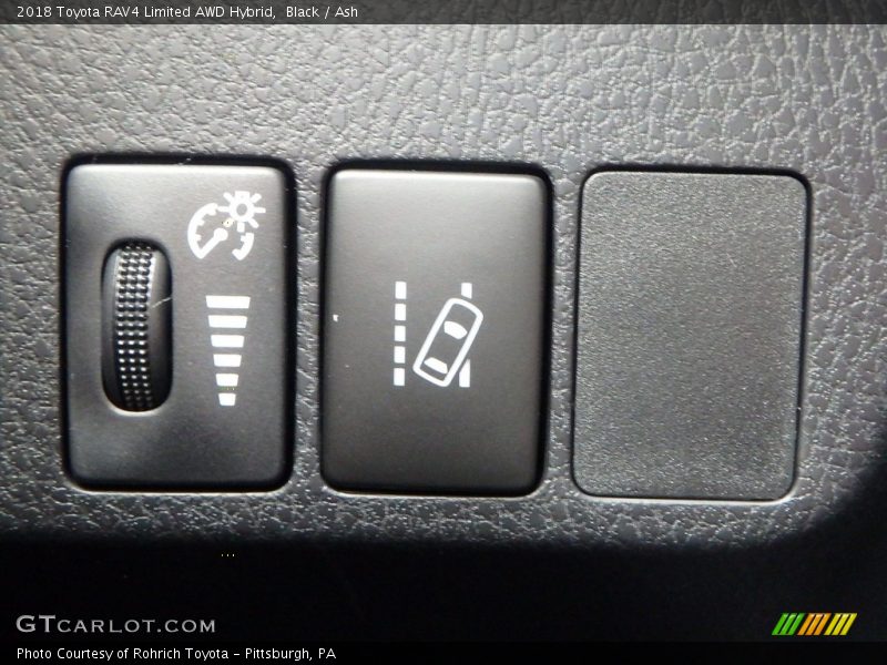 Controls of 2018 RAV4 Limited AWD Hybrid