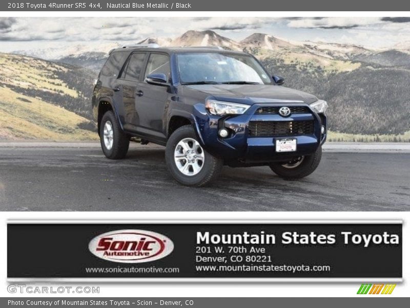 Nautical Blue Metallic / Black 2018 Toyota 4Runner SR5 4x4