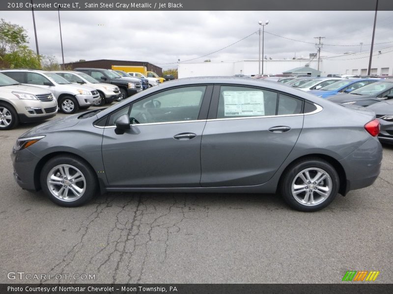 Satin Steel Gray Metallic / Jet Black 2018 Chevrolet Cruze LT