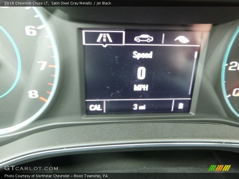 Satin Steel Gray Metallic / Jet Black 2018 Chevrolet Cruze LT