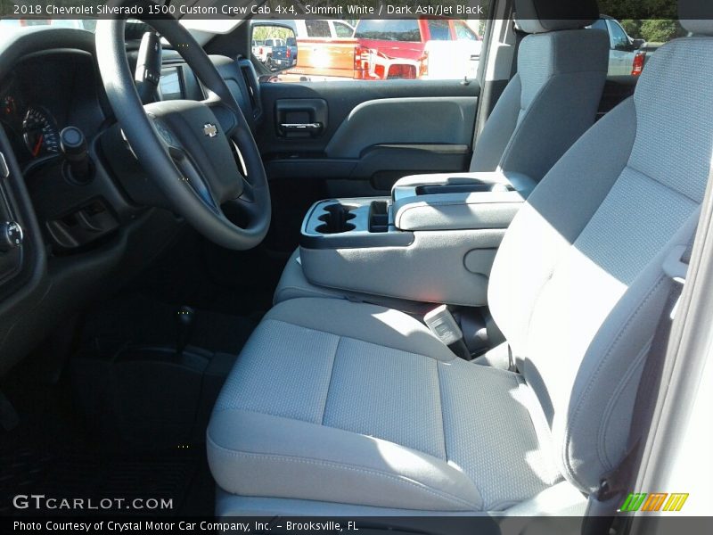 Summit White / Dark Ash/Jet Black 2018 Chevrolet Silverado 1500 Custom Crew Cab 4x4