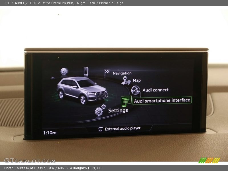 Night Black / Pistachio Beige 2017 Audi Q7 3.0T quattro Premium Plus