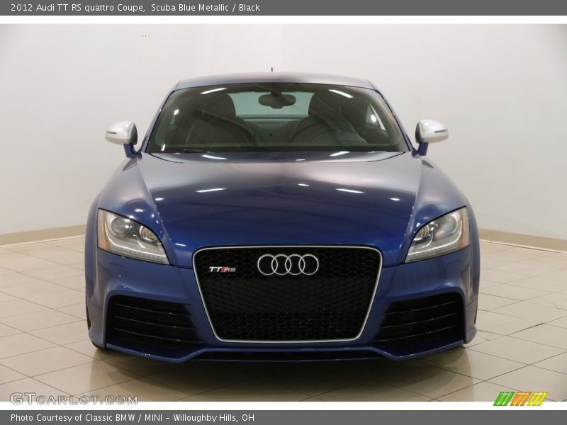 Scuba Blue Metallic / Black 2012 Audi TT RS quattro Coupe