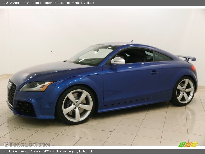 Scuba Blue Metallic / Black 2012 Audi TT RS quattro Coupe