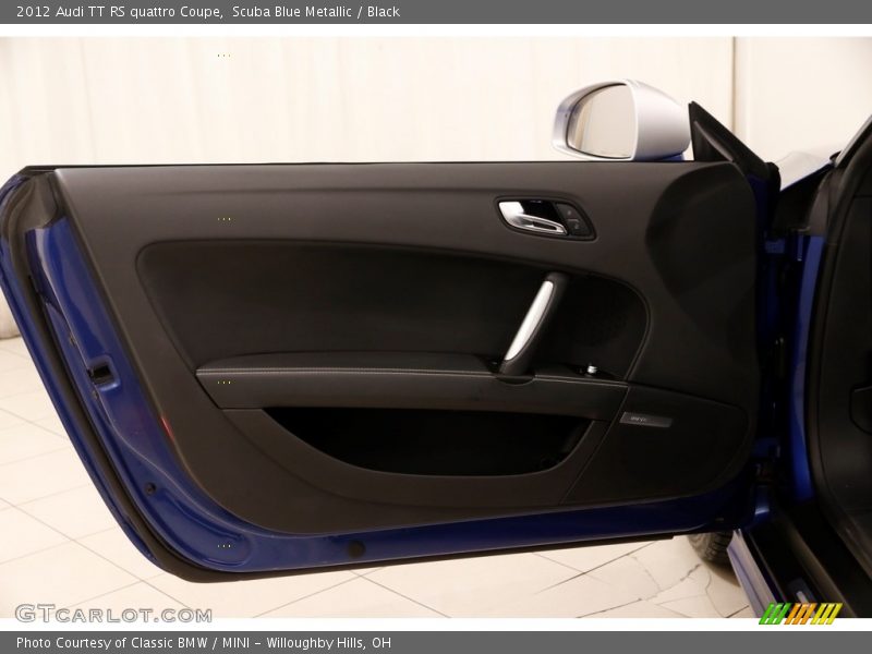 Scuba Blue Metallic / Black 2012 Audi TT RS quattro Coupe