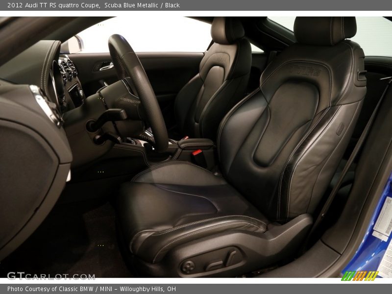 Scuba Blue Metallic / Black 2012 Audi TT RS quattro Coupe