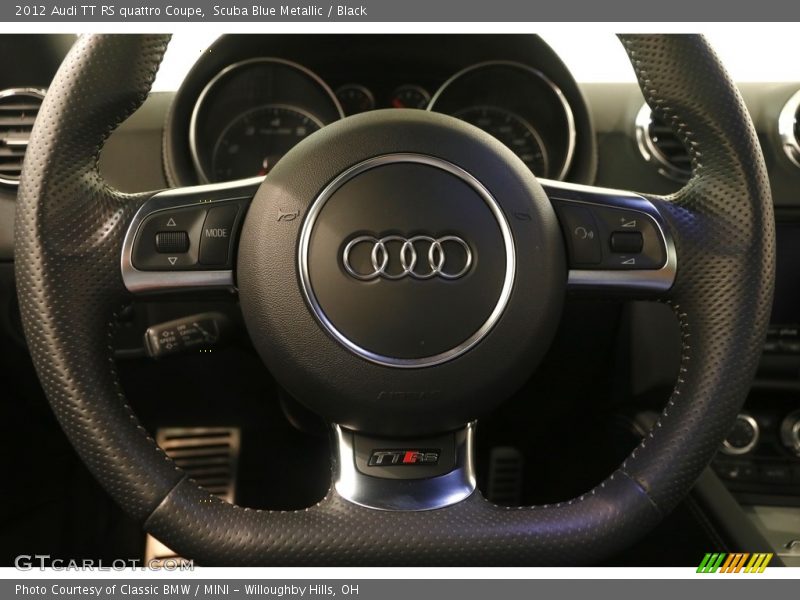 Scuba Blue Metallic / Black 2012 Audi TT RS quattro Coupe