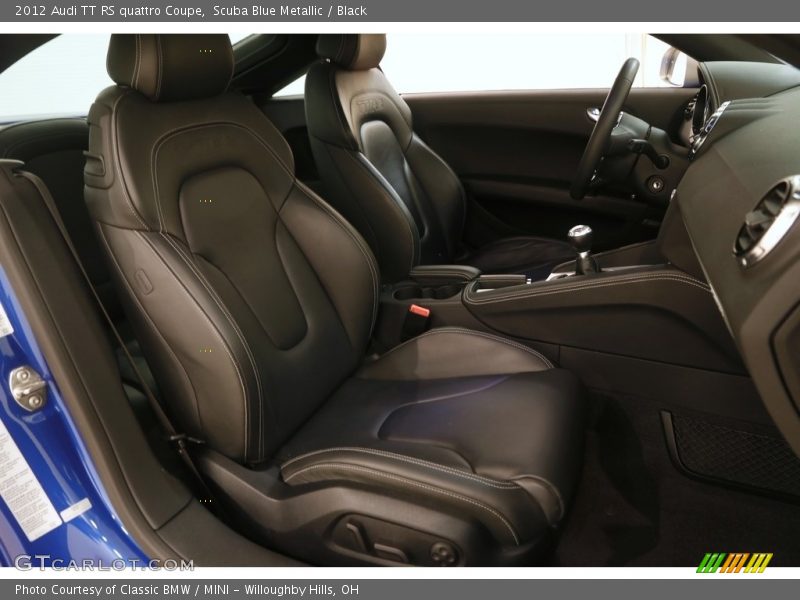 Scuba Blue Metallic / Black 2012 Audi TT RS quattro Coupe