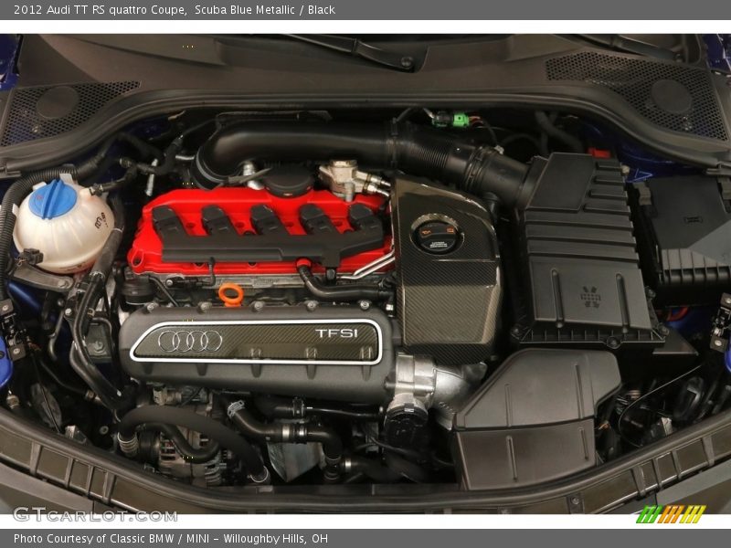 Scuba Blue Metallic / Black 2012 Audi TT RS quattro Coupe