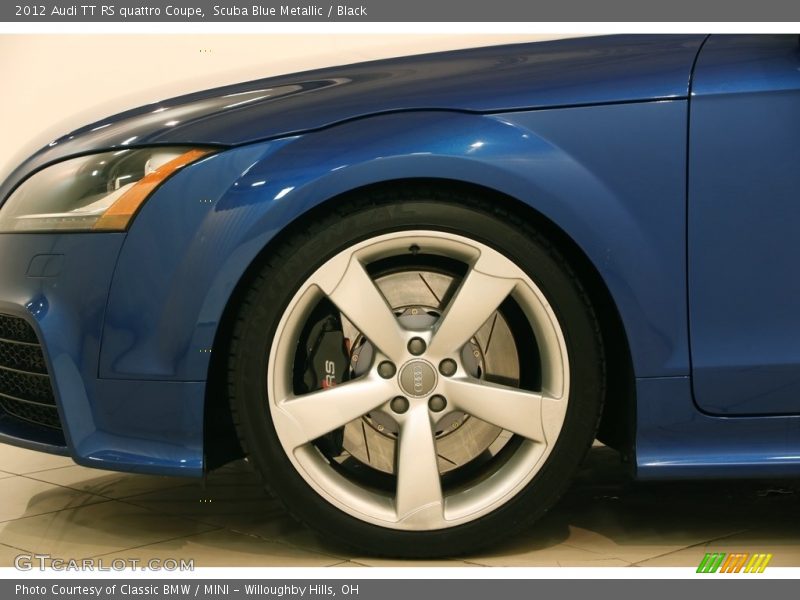 Scuba Blue Metallic / Black 2012 Audi TT RS quattro Coupe