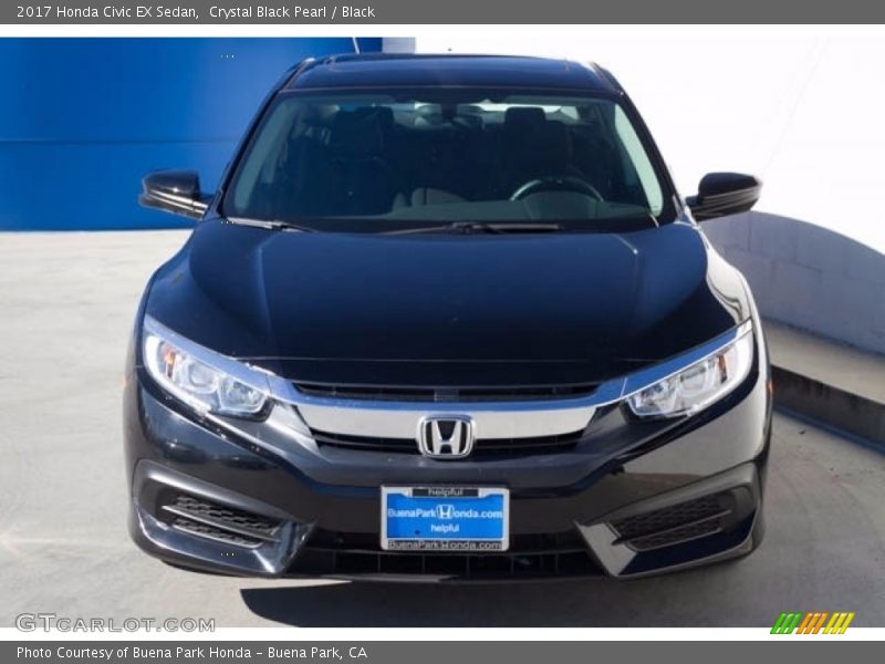 Crystal Black Pearl / Black 2017 Honda Civic EX Sedan
