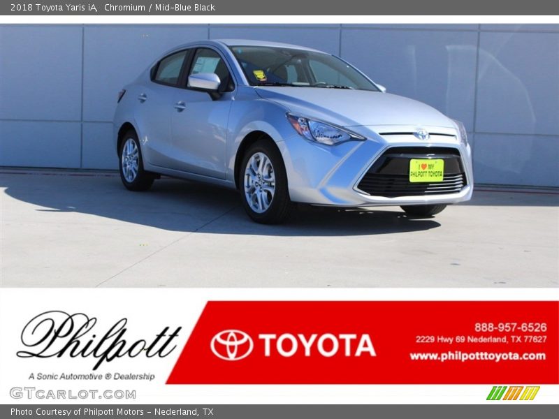 Chromium / Mid-Blue Black 2018 Toyota Yaris iA