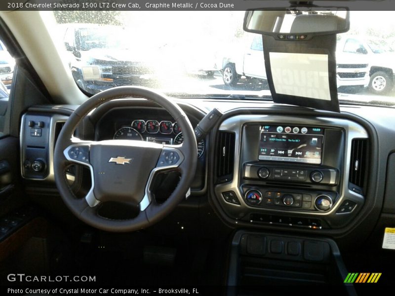 Graphite Metallic / Cocoa Dune 2018 Chevrolet Silverado 1500 LTZ Crew Cab