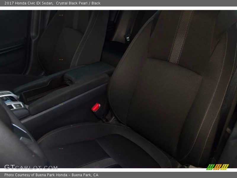 Crystal Black Pearl / Black 2017 Honda Civic EX Sedan