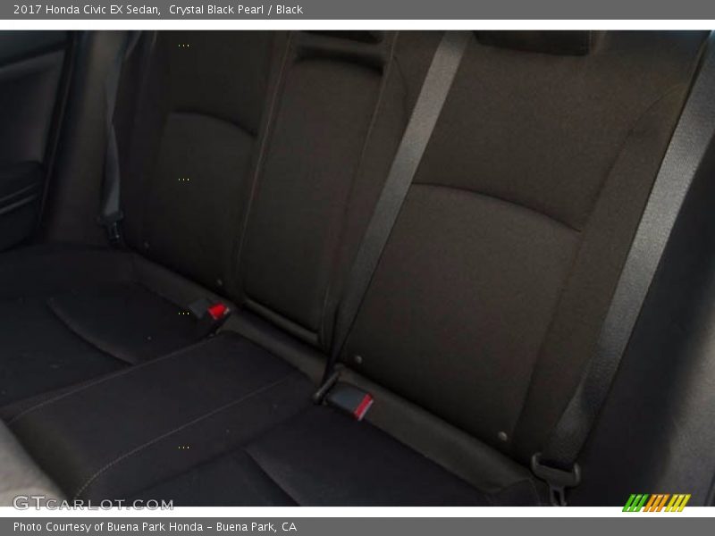 Crystal Black Pearl / Black 2017 Honda Civic EX Sedan