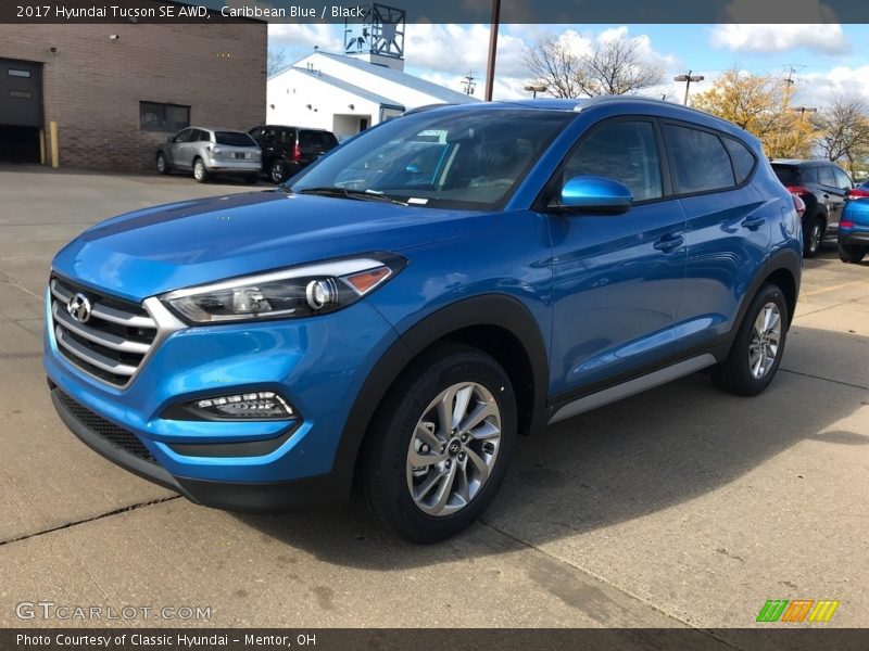 Caribbean Blue / Black 2017 Hyundai Tucson SE AWD