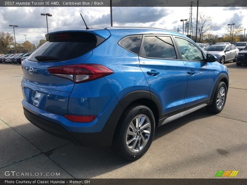 Caribbean Blue / Black 2017 Hyundai Tucson SE AWD