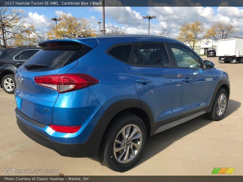 Caribbean Blue / Black 2017 Hyundai Tucson SE AWD