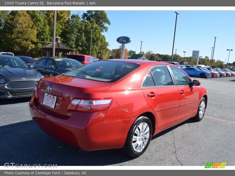 Barcelona Red Metallic / Ash 2009 Toyota Camry SE