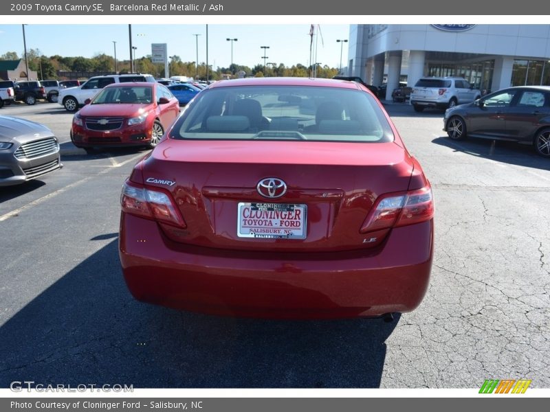 Barcelona Red Metallic / Ash 2009 Toyota Camry SE