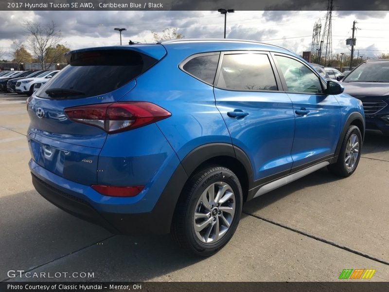 Caribbean Blue / Black 2017 Hyundai Tucson SE AWD