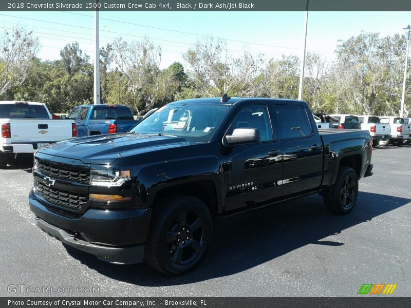 Black / Dark Ash/Jet Black 2018 Chevrolet Silverado 1500 Custom Crew Cab 4x4