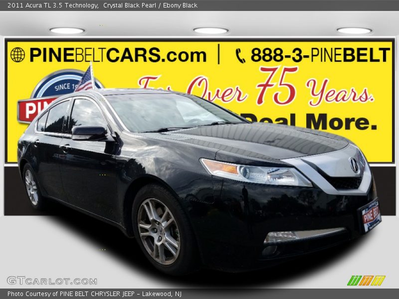 Crystal Black Pearl / Ebony Black 2011 Acura TL 3.5 Technology