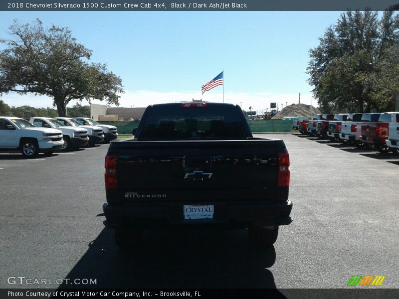 Black / Dark Ash/Jet Black 2018 Chevrolet Silverado 1500 Custom Crew Cab 4x4