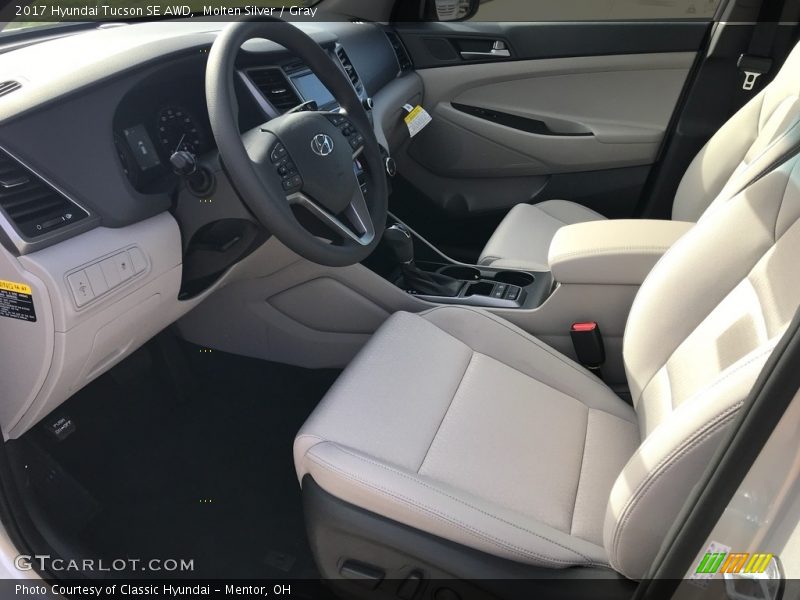 Molten Silver / Gray 2017 Hyundai Tucson SE AWD