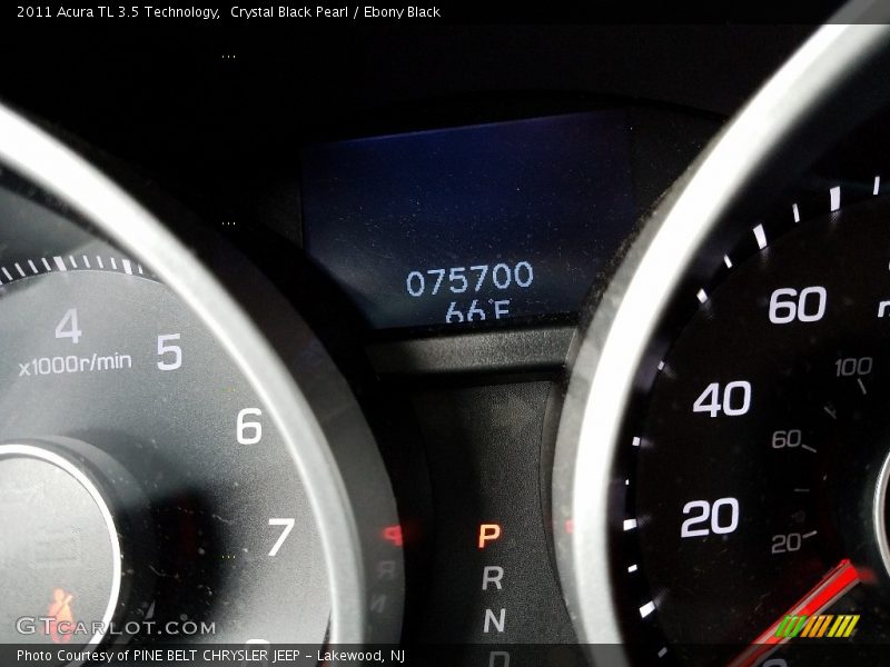 Crystal Black Pearl / Ebony Black 2011 Acura TL 3.5 Technology
