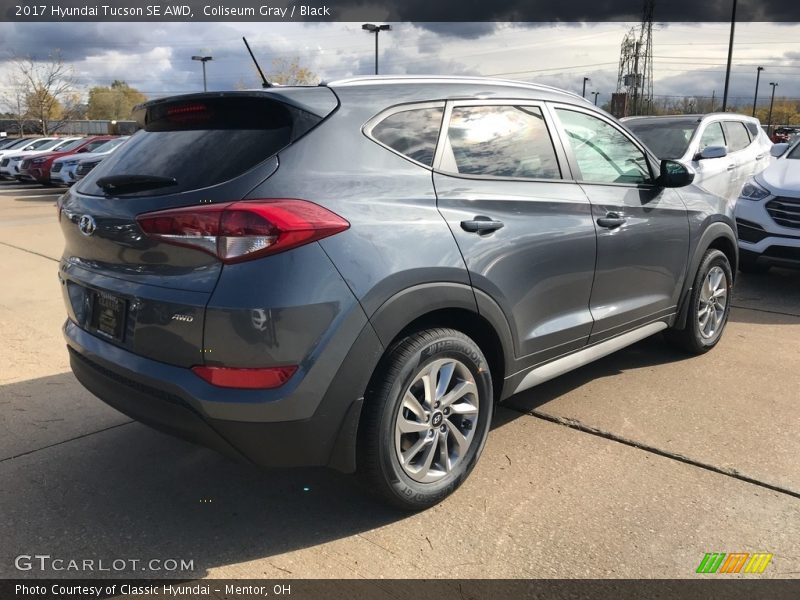 Coliseum Gray / Black 2017 Hyundai Tucson SE AWD