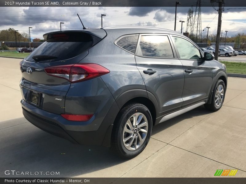 Coliseum Gray / Black 2017 Hyundai Tucson SE AWD