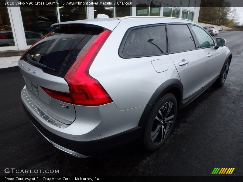 Bright Silver Metallic / Charcoal 2018 Volvo V90 Cross Country T5 AWD