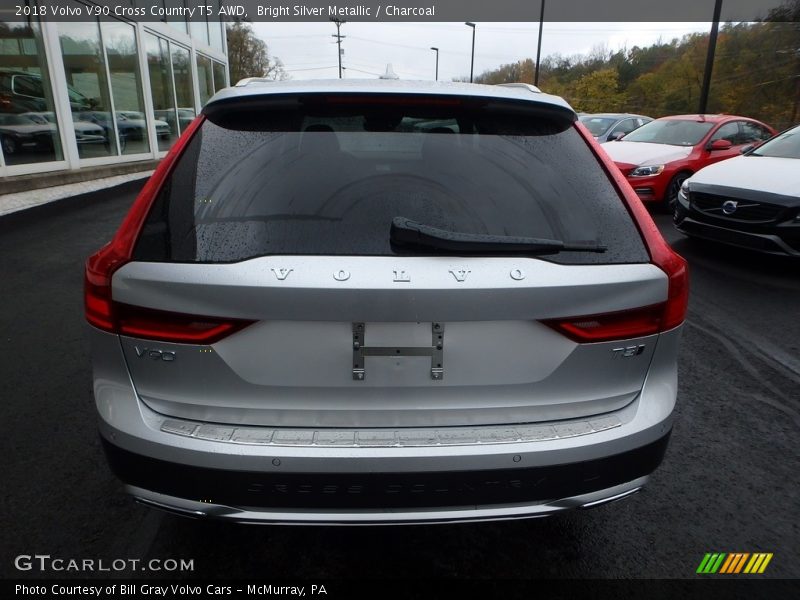 Bright Silver Metallic / Charcoal 2018 Volvo V90 Cross Country T5 AWD
